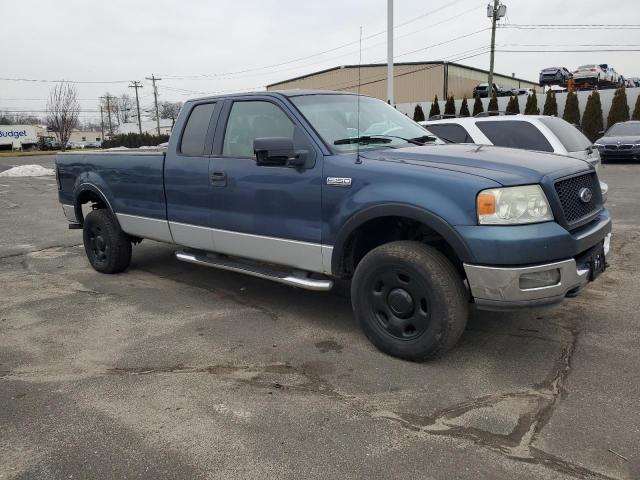 1FTVX14515NA34245 - 2005 FORD F150 BLUE photo 4