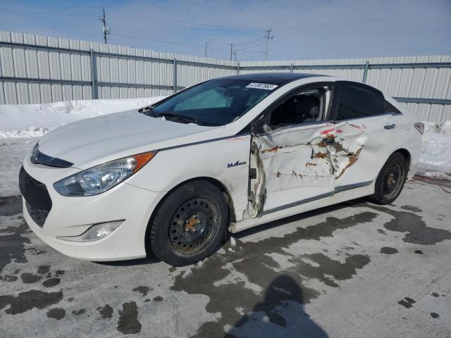 KMHEC4A40BA003947 - 2011 HYUNDAI SONATA HYBRID WHITE photo 1