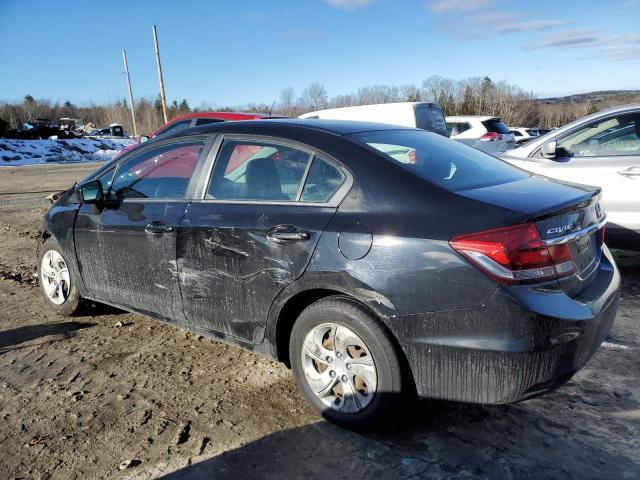 2HGFB2F57EH557365 - 2014 HONDA CIVIC LX BLACK photo 2