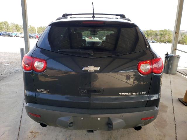 1GNKRLEDXCJ346882 - 2012 CHEVROLET TRAVERSE LTZ BLACK photo 6