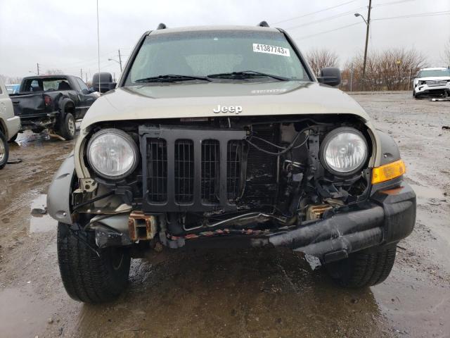 1J4GL38K05W516905 - 2005 JEEP LIBERTY RENEGADE TAN photo 5