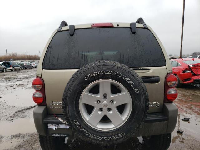 1J4GL38K05W516905 - 2005 JEEP LIBERTY RENEGADE TAN photo 6