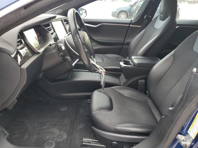 5YJSA1E29GF153090 - 2016 TESLA MODEL S BLUE photo 7