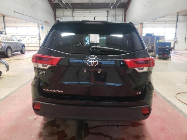 5TDZZRFH8KS313358 - 2019 TOYOTA HIGHLANDER LE BLACK photo 6