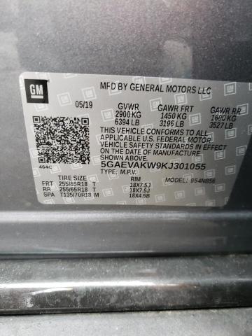 5GAEVAKW9KJ301055 - 2019 BUICK ENCLAVE ESSENCE GRAY photo 12