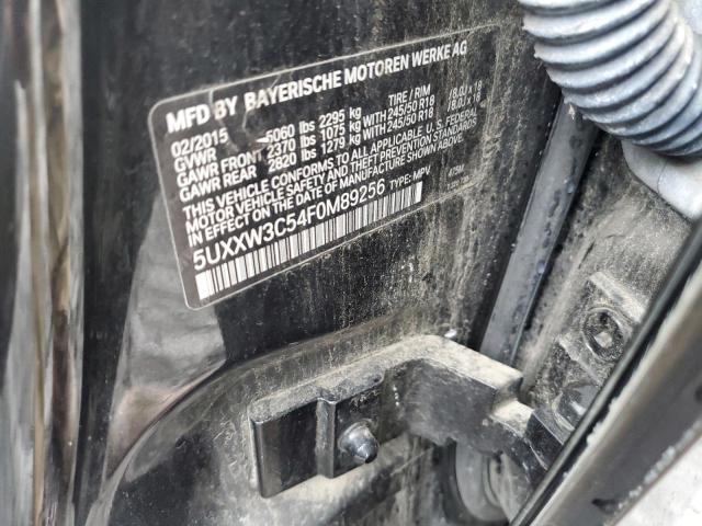 5UXXW3C54F0M89256 - 2015 BMW X4 XDRIVE28I BLACK photo 12
