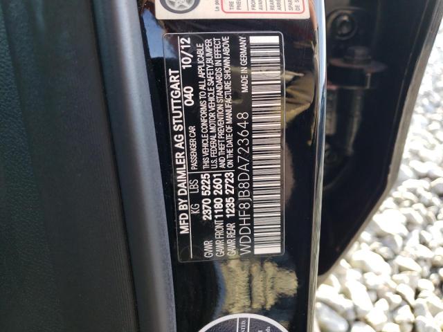 WDDHF8JB8DA723648 - 2013 MERCEDES-BENZ E 350 4MATIC BLACK photo 12