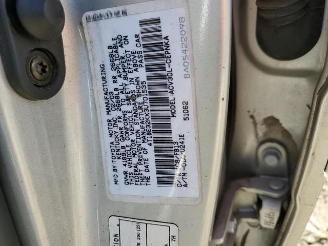 4T1BE32KX3U701535 - 2003 TOYOTA CAMRY LE BURN photo 12