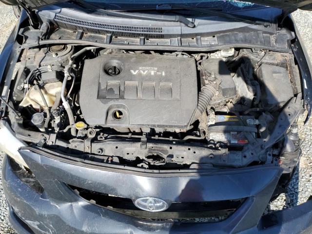 1NXBU4EE1AZ325528 - 2010 TOYOTA COROLLA BASE BLACK photo 11