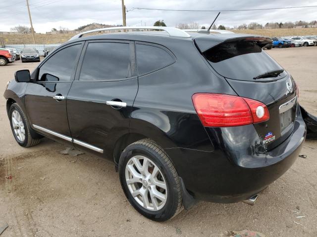 JN8AS5MVXDW657929 - 2013 NISSAN ROGUE S BLACK photo 2