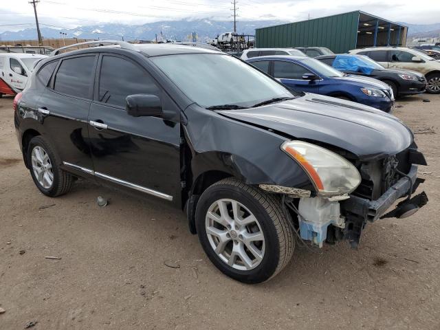 JN8AS5MVXDW657929 - 2013 NISSAN ROGUE S BLACK photo 4