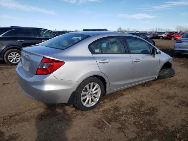 19XFB2F99CE030437 - 2012 HONDA CIVIC EXL SILVER photo 3