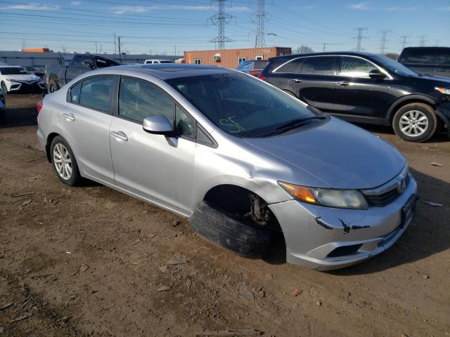 19XFB2F99CE030437 - 2012 HONDA CIVIC EXL SILVER photo 4