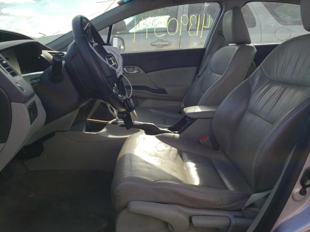 19XFB2F99CE030437 - 2012 HONDA CIVIC EXL ვერცხლისფერი ფოტო 7