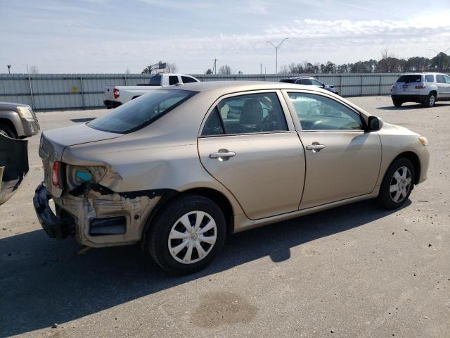 2T1BU4EE2AC533533 - 2010 TOYOTA COROLLA BASE BEIGE photo 3