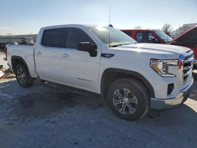 1GTU9BET1MZ177549 - 2021 GMC SIERRA K1500 SLE WHITE photo 4