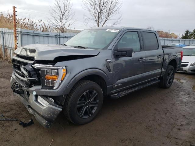 1FTFW1ED7NFC43173 - 2022 FORD F150 SUPER GRAY photo 1