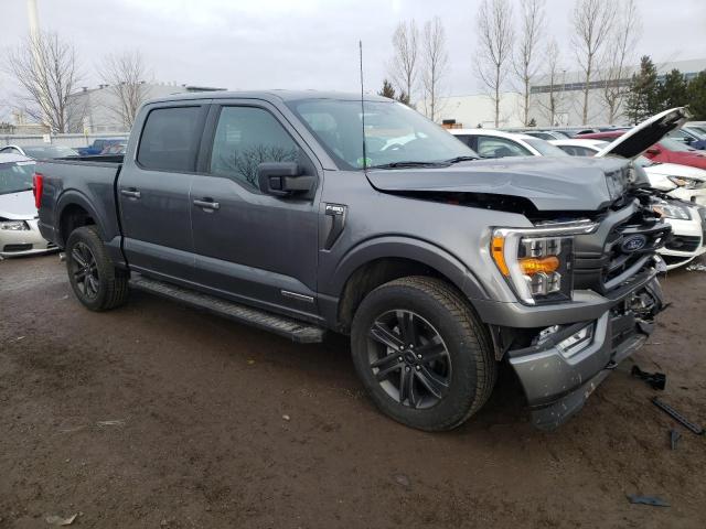1FTFW1ED7NFC43173 - 2022 FORD F150 SUPER GRAY photo 4