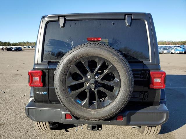 1C4JJXP62PW529073 - 2023 JEEP WRANGLER SAHARA 4XE BLACK photo 6