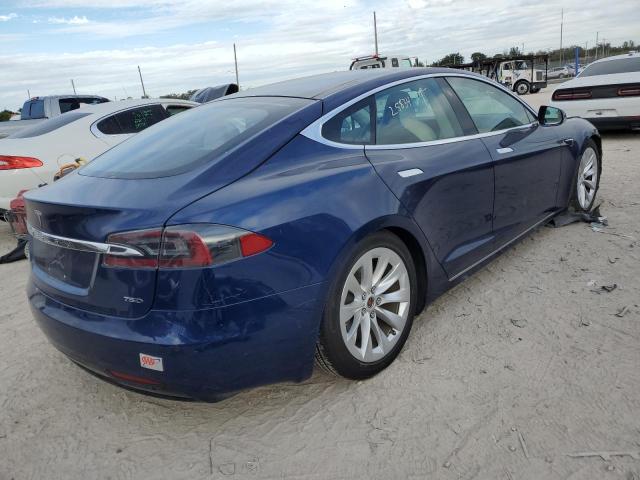 5YJSA1E2XJF268823 - 2018 TESLA MODEL S BLUE photo 3