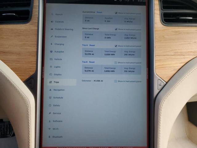 5YJSA1E2XJF268823 - 2018 TESLA MODEL S BLUE photo 9