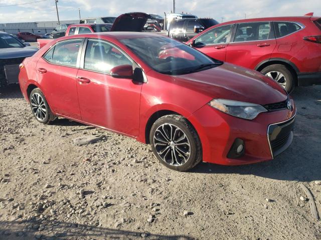 2T1BURHE9GC508758 - 2016 TOYOTA COROLLA L RED photo 4