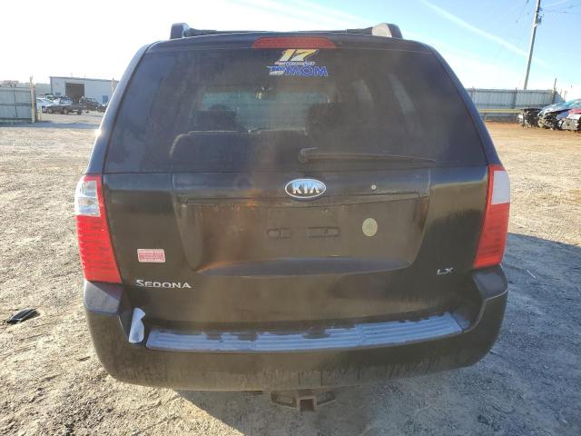 KNDMB233376167151 - 2007 KIA SEDONA EX BLACK photo 6