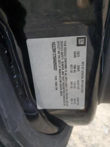 1G2ZM177584266322 - 2008 PONTIAC G6 GXP BLACK photo 12