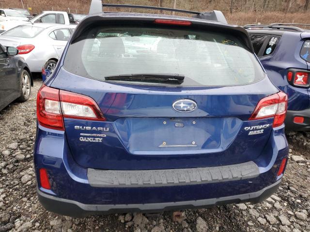 4S4BSAAC4G3302980 - 2016 SUBARU OUTBACK 2.5I BLUE photo 6