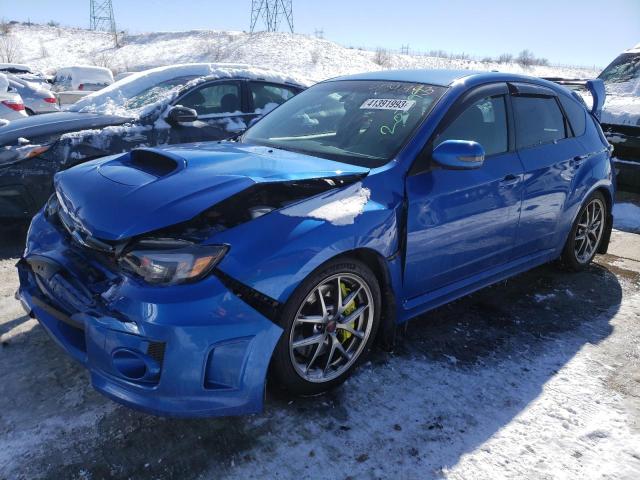 JF1GR8H61EL200196 - 2014 SUBARU IMPREZA WRX STI BLUE photo 1