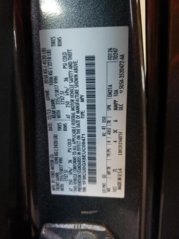 1FMCU0GX8EUC09471 - 2014 FORD ESCAPE SE GRAY photo 12