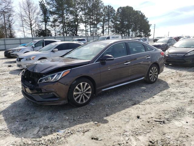 5NPE34AF4GH388824 - 2016 HYUNDAI SONATA SPORT BROWN photo 1