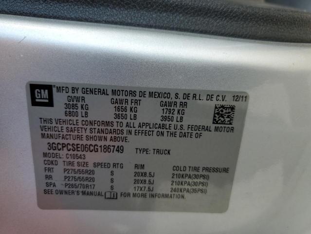 3GCPCSE06CG186749 - 2012 CHEVROLET SILVERADO C1500 LT SILVER photo 13