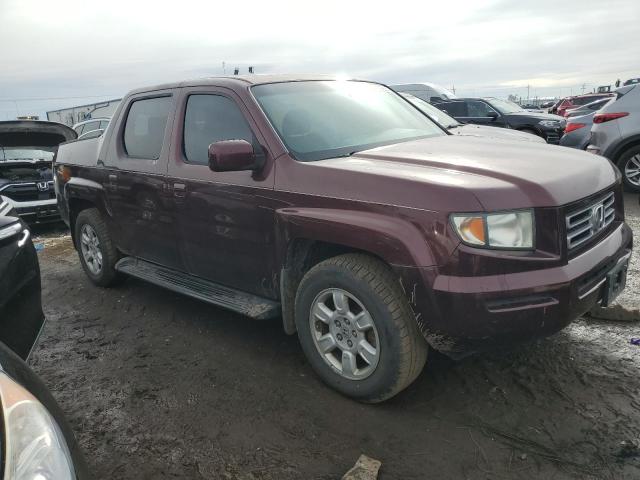 2HJYK16587H524651 - 2007 HONDA RIDGELINE RTL MAROON photo 4