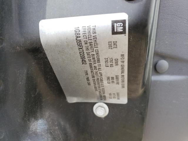 1G8AJ55FX7Z209452 - 2007 SATURN ION LEVEL 2 WHITE photo 12