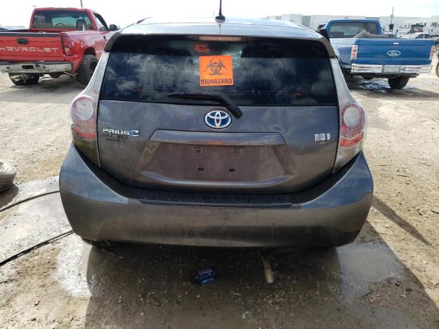 JTDKDTB35E1069211 - 2014 TOYOTA PRIUS C GRAY photo 6