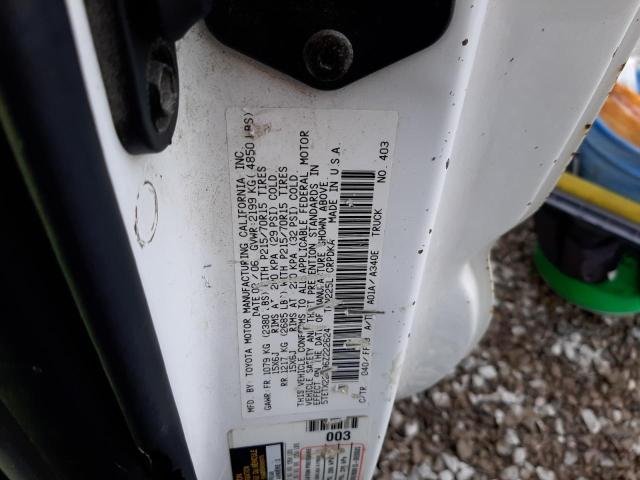 5TETX22N96Z222624 - 2006 TOYOTA TACOMA ACCESS CAB Ақ фото 12