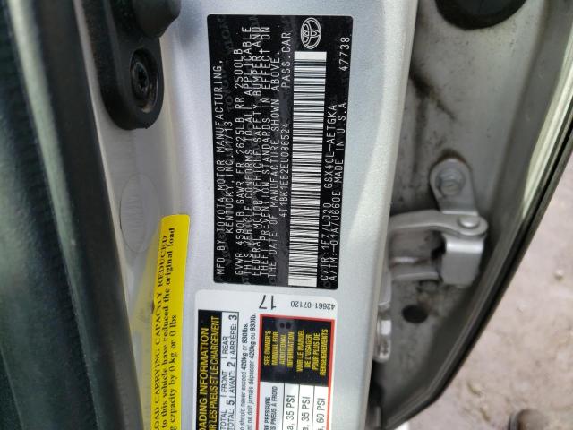 4T1BK1EB2EU086524 - 2014 TOYOTA AVALON BASE 银色 照片 13