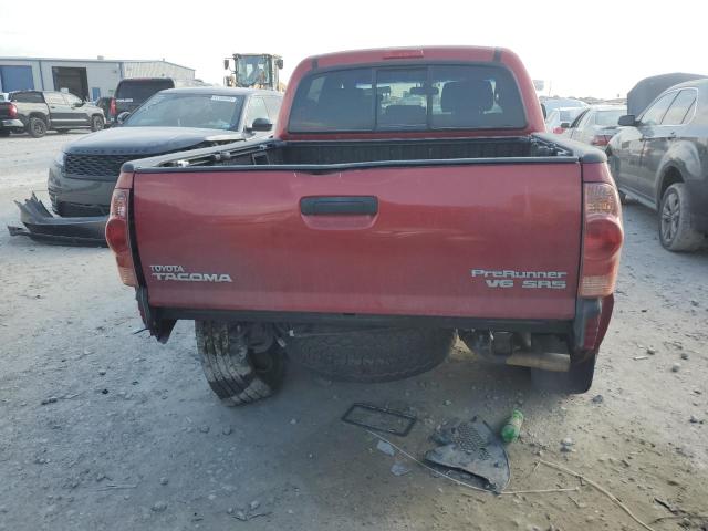 5TEJU62N17Z449007 - 2007 TOYOTA TACOMA DOUBLE CAB PRERUNNER RED photo 6