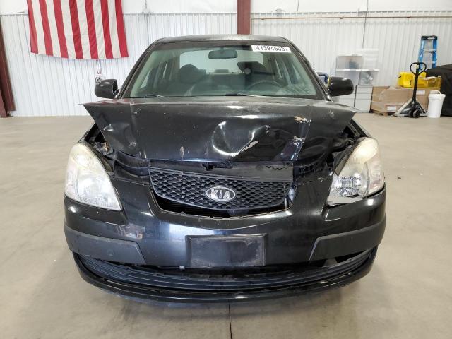 KNADE123186352722 - 2008 KIA RIO BASE BLACK photo 5