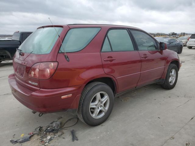 JT6GF10U0X0010888 - 1999 LEXUS RX 300 MAROON photo 3