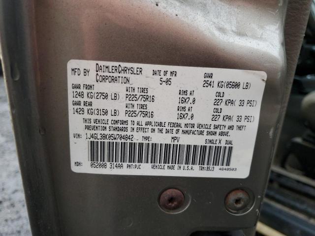 1J4GL38K05W704842 - 2005 JEEP LIBERTY RENEGADE 金色 照片 13