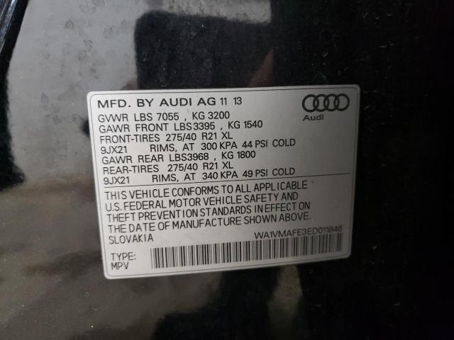 WA1VMAFE3ED011846 - 2014 AUDI Q7 PRESTIGE 黑色 照片 14