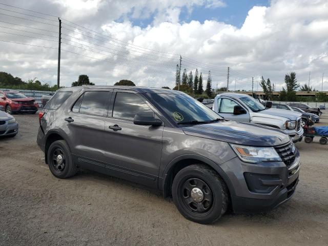 1FM5K8AR1HGC78979 - 2017 FORD EXPLORER POLICE INTERCEPTOR GRAY photo 4