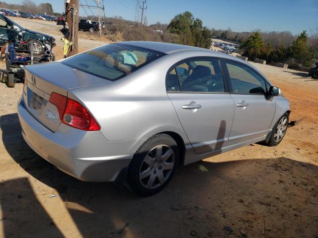 1HGFA16546L077897 - 2006 HONDA CIVIC LX SILVER photo 3