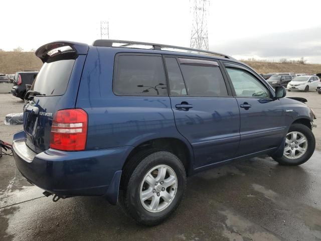 JTEGF21A610013882 - 2001 TOYOTA HIGHLANDER BLUE photo 3