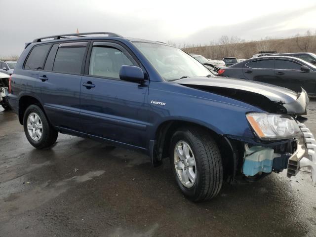 JTEGF21A610013882 - 2001 TOYOTA HIGHLANDER BLUE photo 4