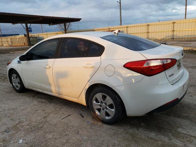 KNAFK4A65G5606449 - 2016 KIA FORTE LX WHITE photo 2