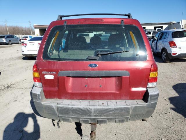 1FMYU02Z75DA05534 - 2005 FORD ESCAPE XLS RED photo 6