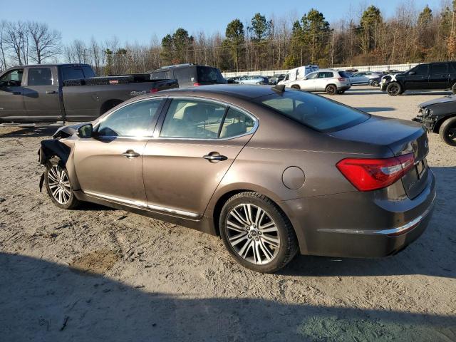 KNALN4D73E5153122 - 2014 KIA CADENZA PREMIUM BROWN photo 2